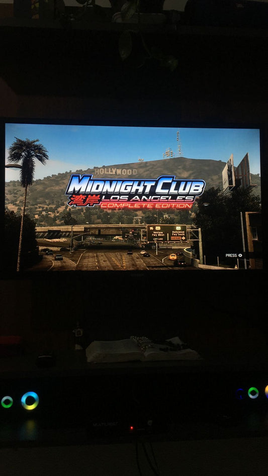 Midnight club los angels passando na sua tela!!